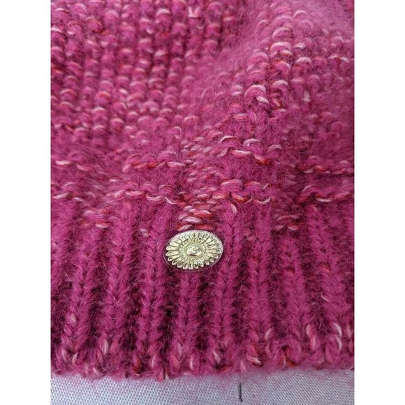 Chanel Hot Pink Luxurious Wool Mohair Blend Knit Hat Scarf Set - Picture 3 of 10